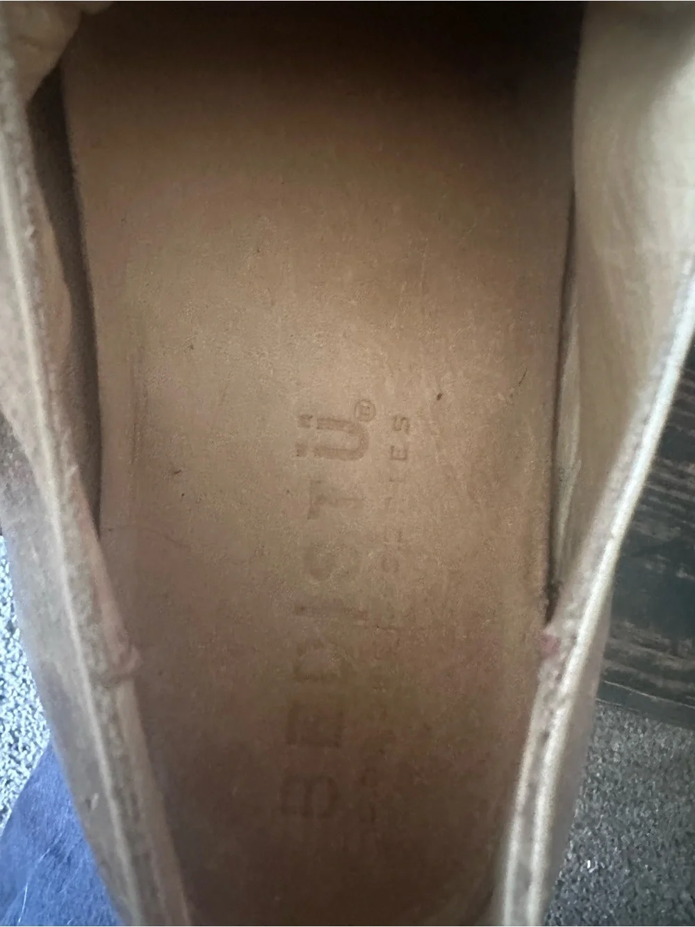 Bed Stu Men's Lace-Up Oxfords in Light Taupe with Dark Brown Laces